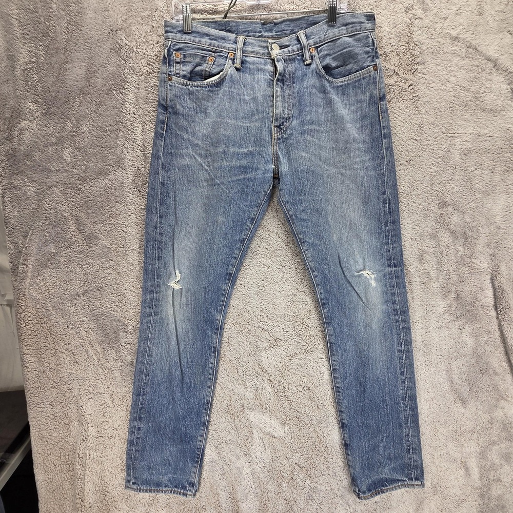 Levis 508 Jeans Mens Blue Regular Taper Zip Fly Medium Wash Denim Fits 32x30